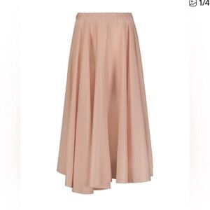 Aleeza Paris Coral Skirt NWT - LG  Midi Skirt